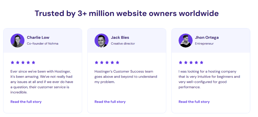 Hostinger Web Hosting 2025